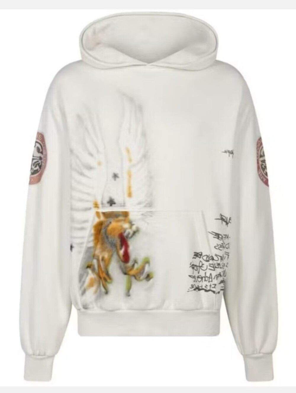 Travis Scott Utopia Circus Tour 2023 Lion Graffiti Hoodie Hooded Sweatshirt